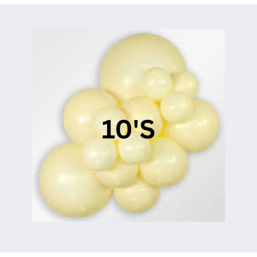 BALLOON PASTEL YELLOW 10'S BALLOON PASTEL YELLOW 10'S